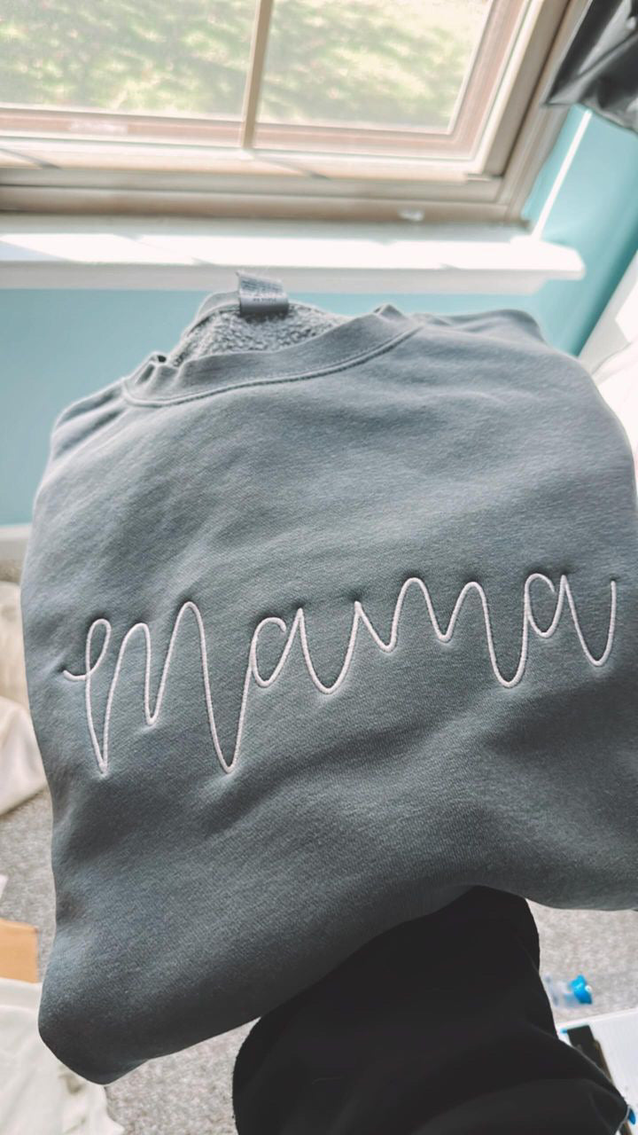 Mama Embroidered Crewneck