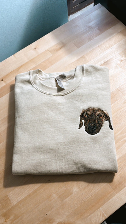 Custom Embroidered Pet Crewneck