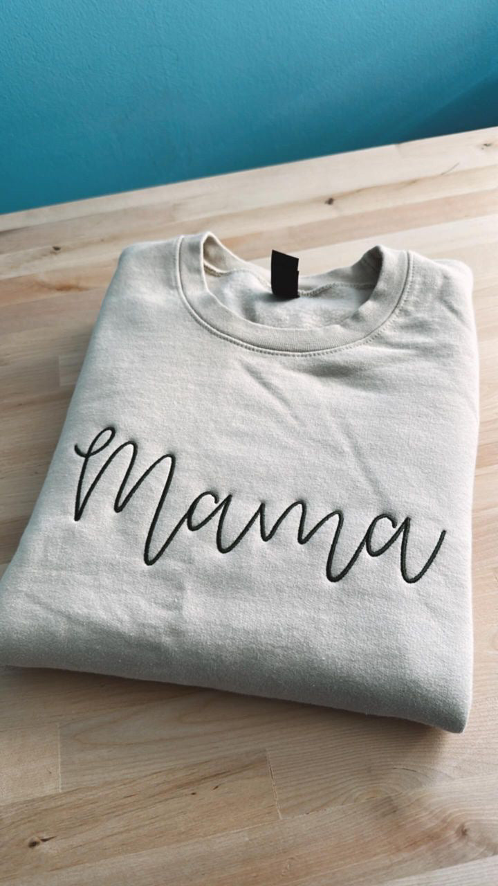 Mama Embroidered Crewneck