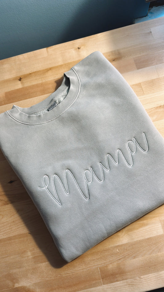 Mama Embroidered Crewneck